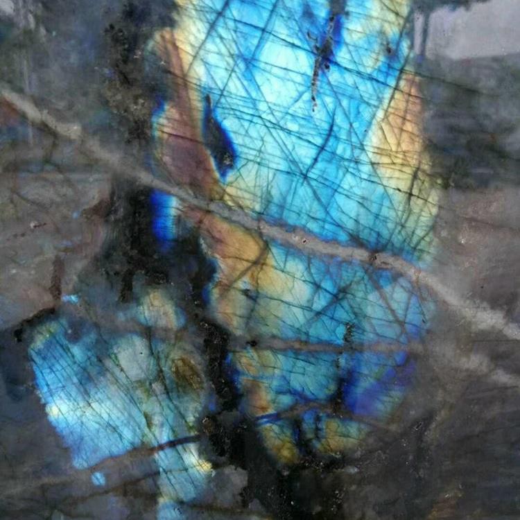 Polished Labradorite Blue Granite Slabs (1)