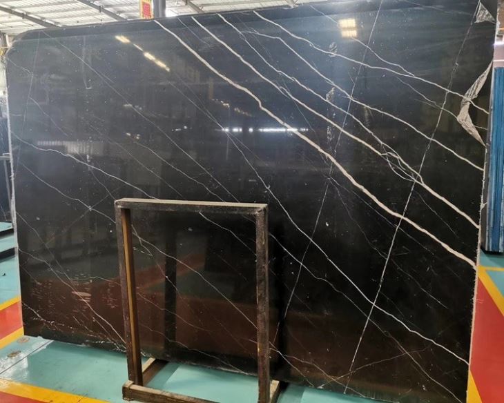 China Nero Marquina Marble Slabs