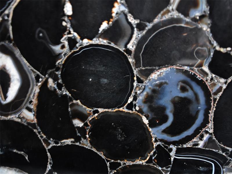 Translucent Black Agate Gemstone Slabs Translucent Black Agate Gemstone Slabs