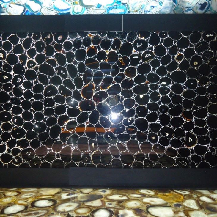 Translucent Black Agate Gemstone Slabs (4) Translucent Black Agate Gemstone Slabs (4)