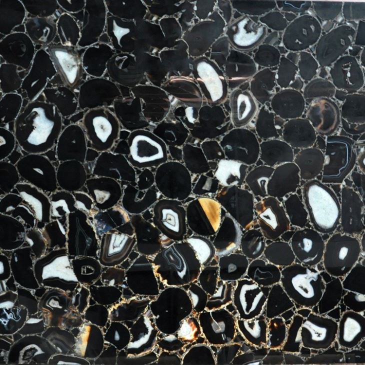 Translucent Black Agate Gemstone Slabs (5) Translucent Black Agate Gemstone Slabs (5)