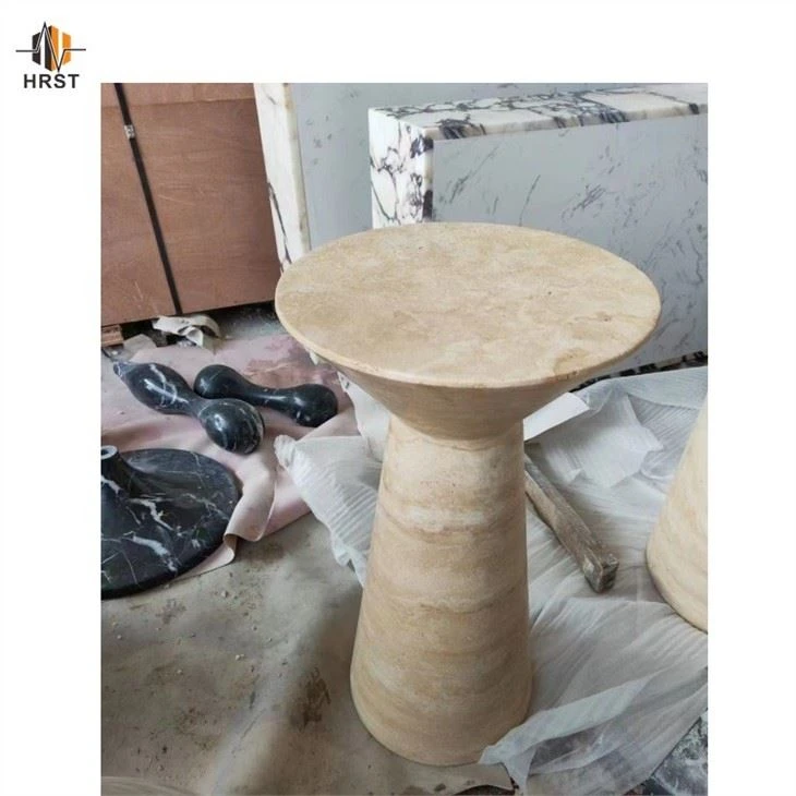 Round Travertine Coffee Table Round Travertine Coffee Table
